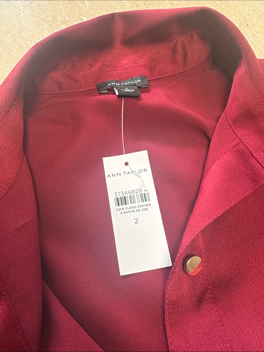 NWT Ann Taylor Burgundy Maxi dress - Picture 5 of 9